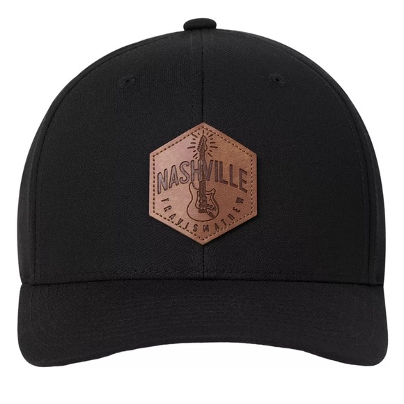 Travis Mathew Black Roads End Nashville TN Golf Patch Adjustable Snapback Hat - Picture 12 of 12